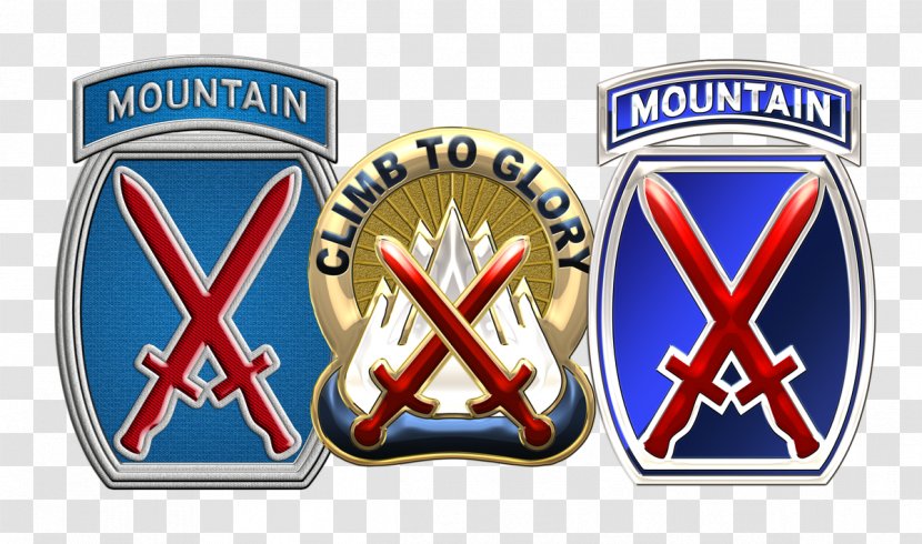10th Mountain Division Fort Drum Camp Hale Army - Light Infantry - Logo Transparent PNG