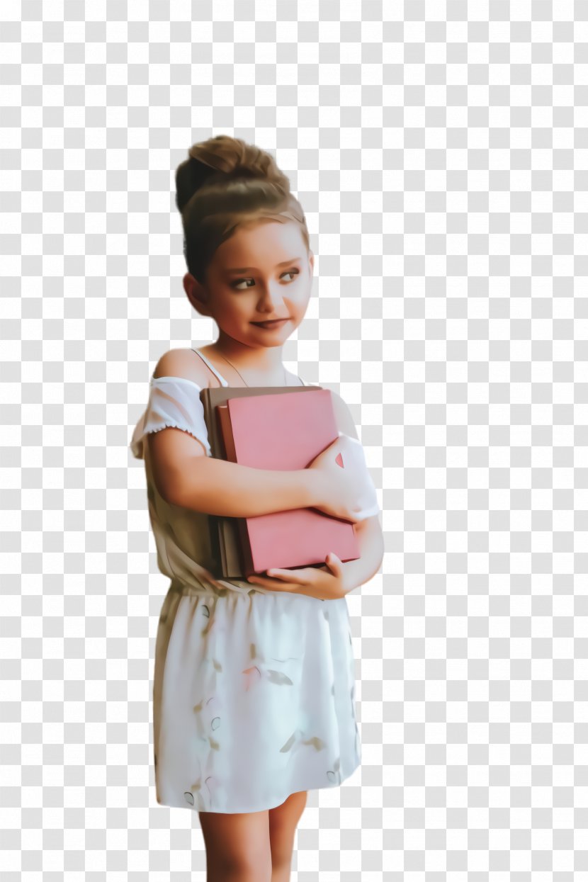White Pink Child Shoulder Standing - Dress Joint Transparent PNG