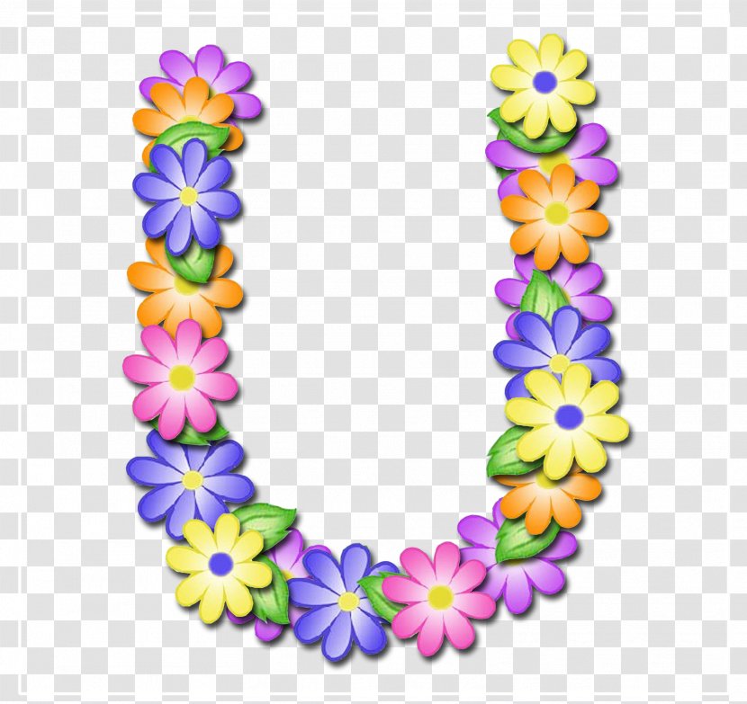 Alphabet Letter Flower Digital Data - Pastel Flowers Transparent PNG