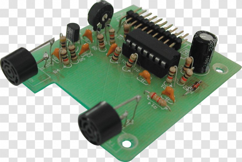 Microcontroller Robot ASURO Sensor Ultrasonic Transducer - Circuit Component Transparent PNG