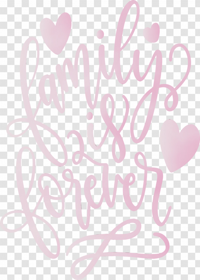 Pink Text Heart Font Love Transparent PNG