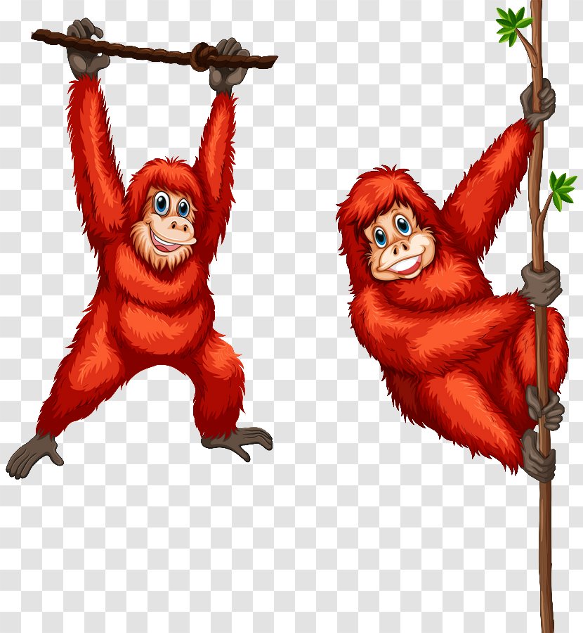 Orangutan Ape Clip Art - Royaltyfree Transparent PNG
