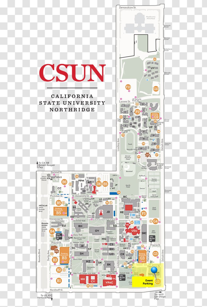 St. Cloud State University Csun Cal Northridge Map - Road Transparent PNG
