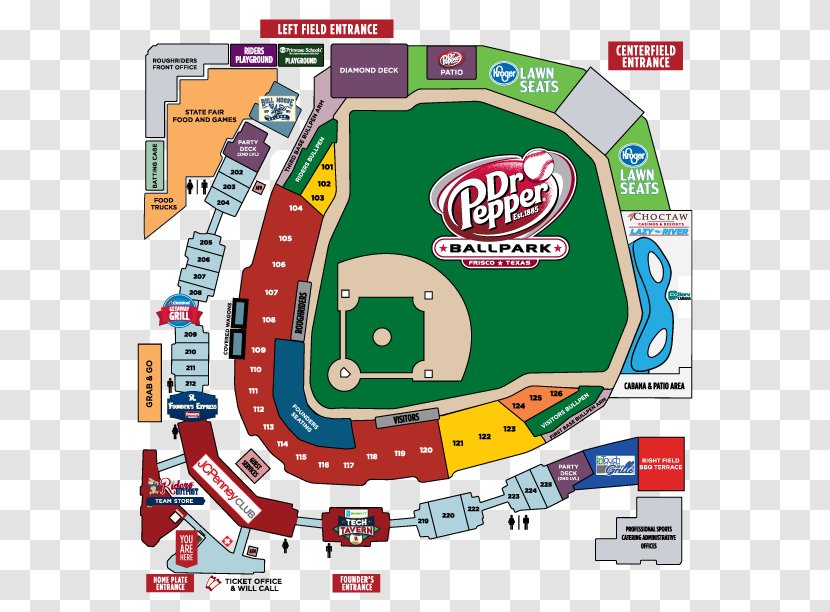 Dr Pepper Ballpark Frisco RoughRiders Texas Rangers Globe Life Park In Arlington Angel Stadium - Roughriders Transparent PNG