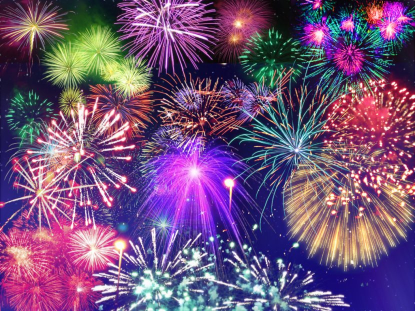 Fireworks Independence Day New Year Canada - Cartoon Transparent PNG