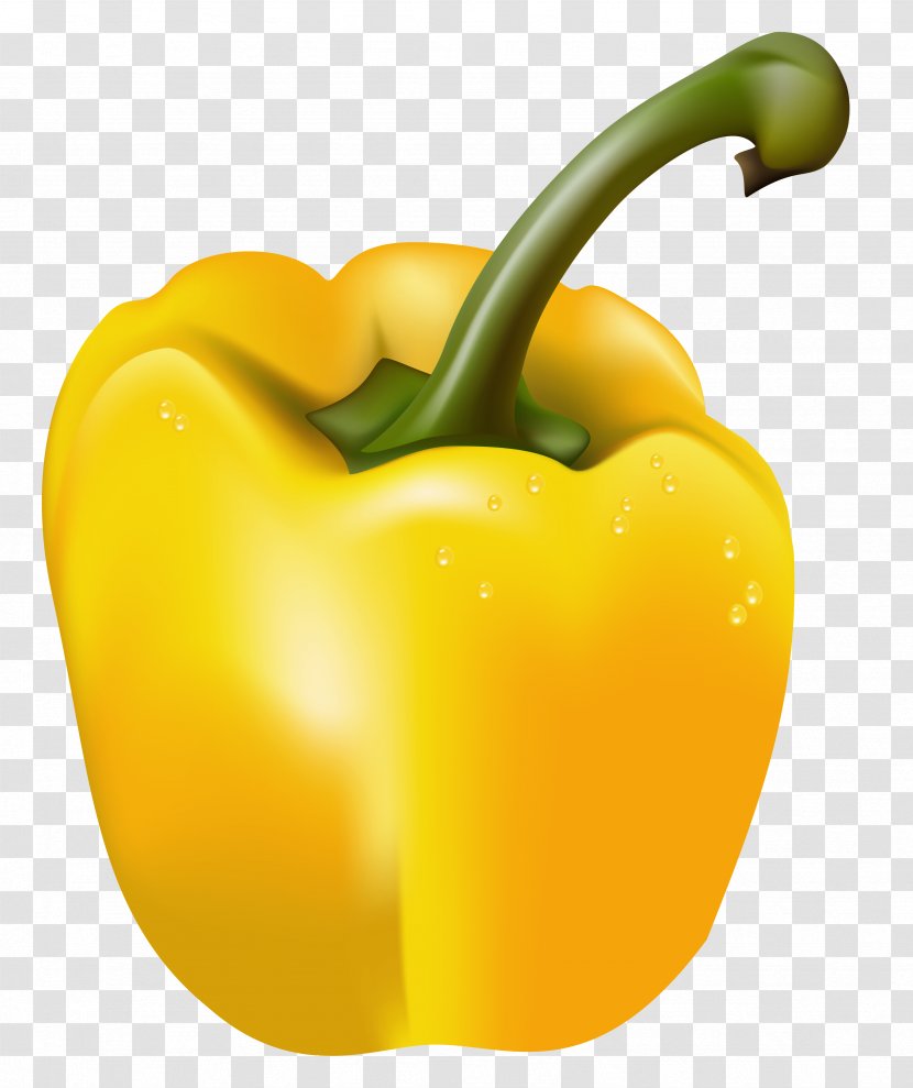 Bell Pepper Yellow Chili Vegetable Clip Art - Crushed Red - Transparent Clipart Picture Transparent PNG