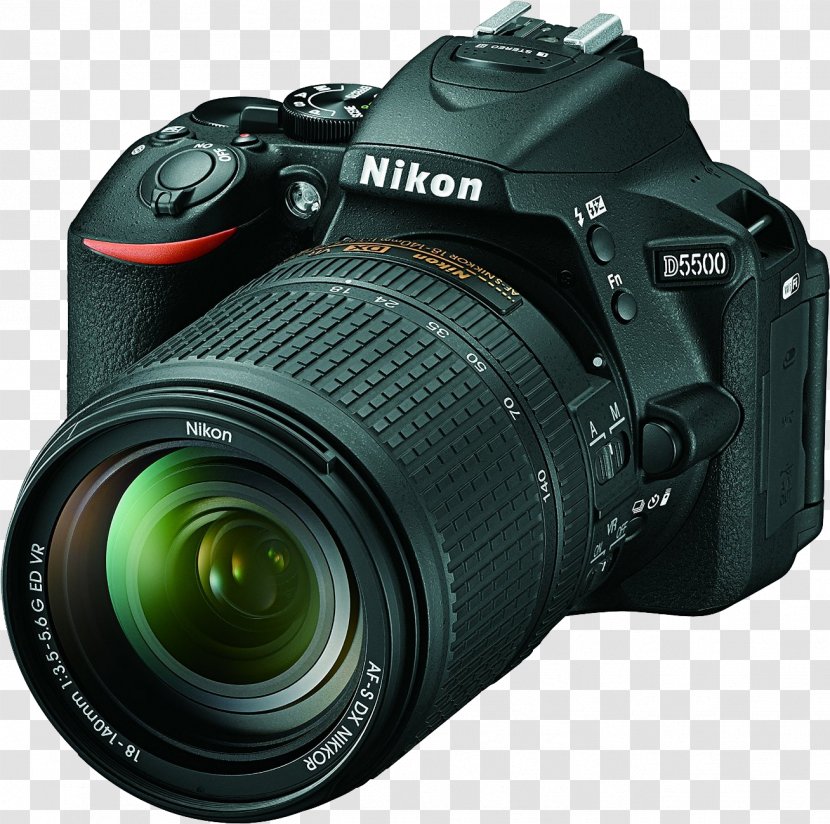 Nikon D5500 AF-S DX Nikkor 18-140mm F/3.5-5.6G ED VR D3400 D5600 Format - Afs Dx Zoomnikkor 1855mm F3556g - Camera Transparent PNG