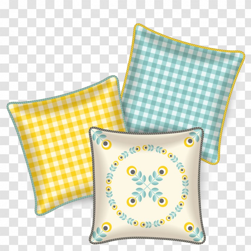 Throw Pillow Interior Design Services Chair - Couch - Vector Plaid Transparent PNG