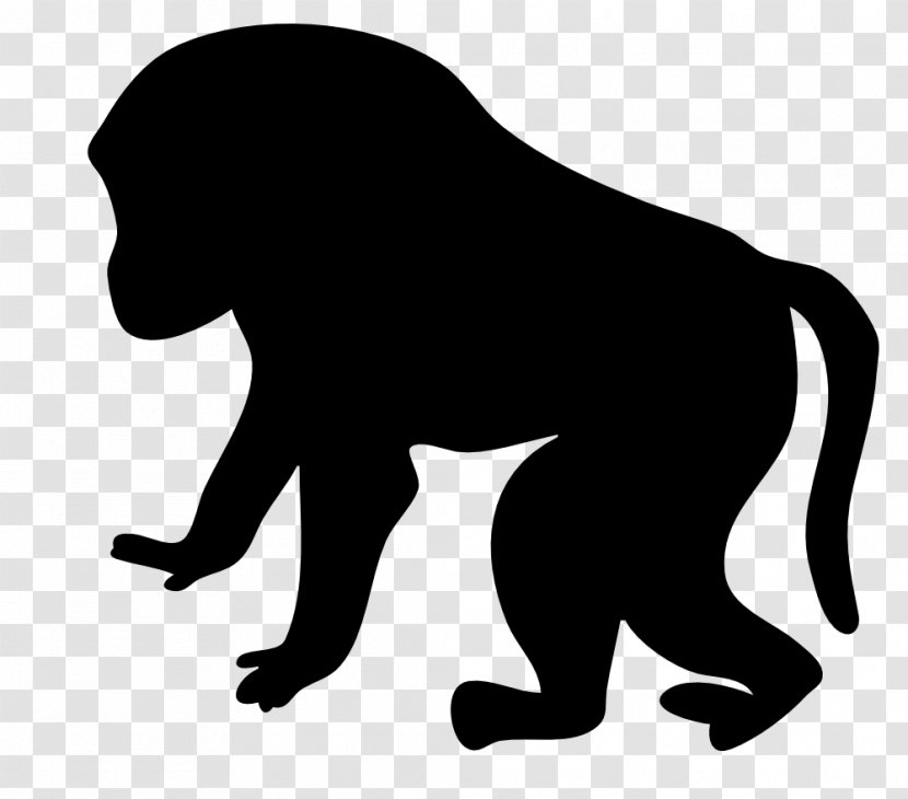 Macaque Primate Cercopithecidae Clip Art - Great Ape - Monkey Transparent PNG