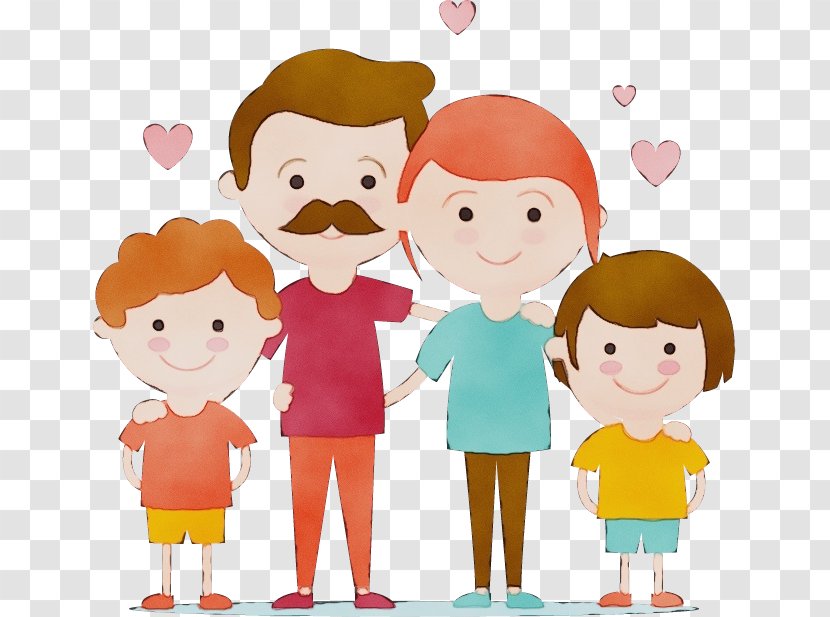 Cartoon People Social Group Child Friendship - Fun Interaction Transparent PNG