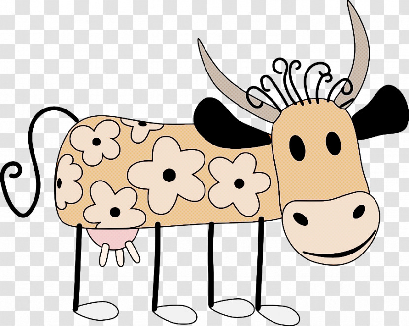 Cartoon Bovine Nose Snout Dairy Cow Transparent PNG