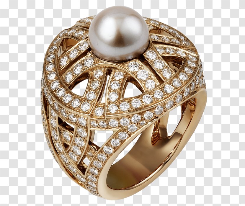 Wedding Ring Jewellery Gold - Pearls Transparent PNG