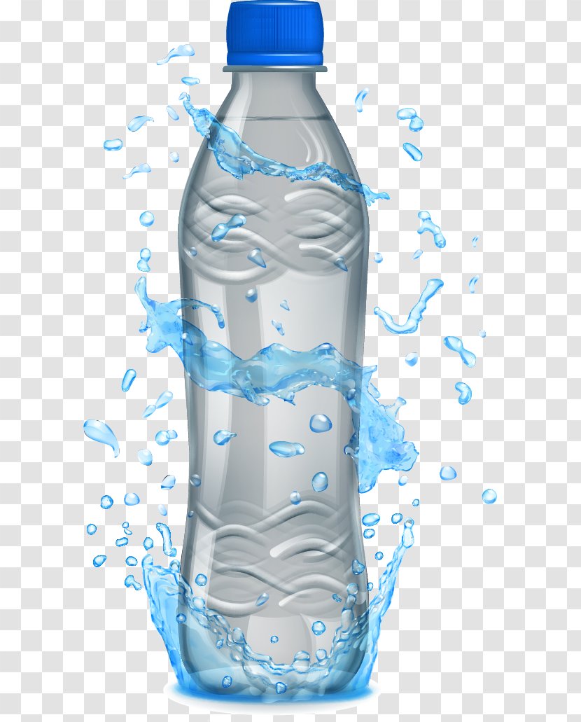 Mineral Water Bottle Packaging And Labeling - Product Design Transparent PNG