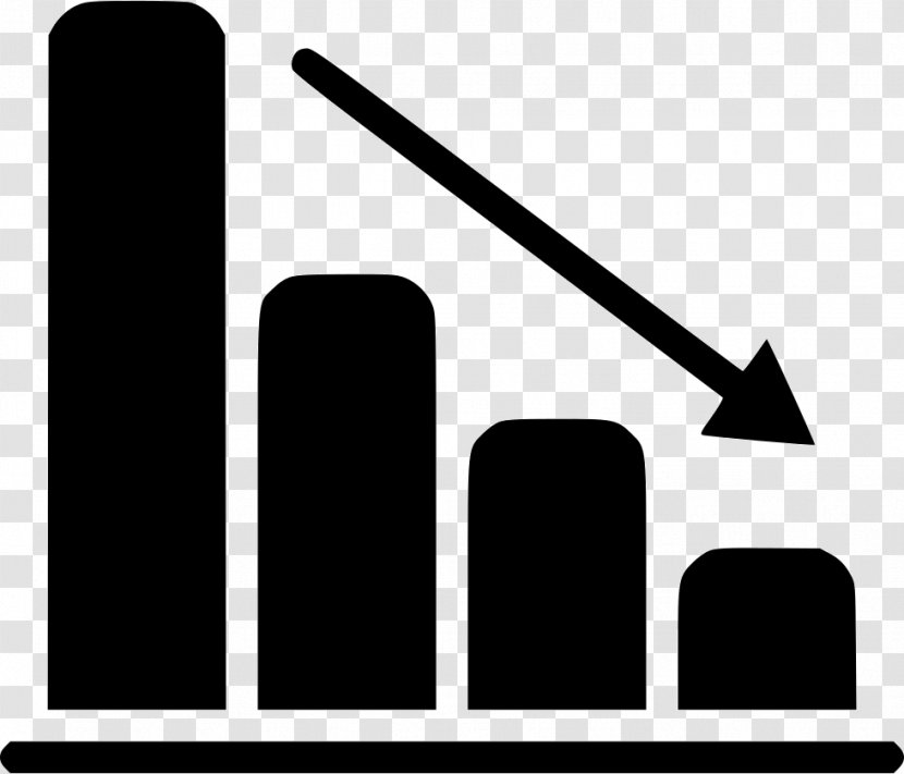 Clip Art Bar Chart Graph Of A Function - Black And White - Line Transparent PNG