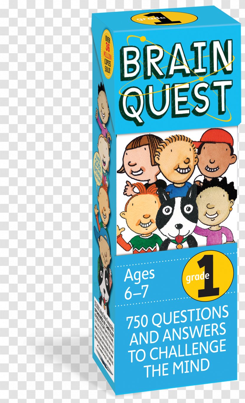 Brain Quest Grade 1, Revised 4th Edition: 750 Questions And Answers To Challenge The Mind Quest: Kindergarten First 1 Workbook - Summer Between Grades 2 - 3rd Writing Notebook Covers Transparent PNG
