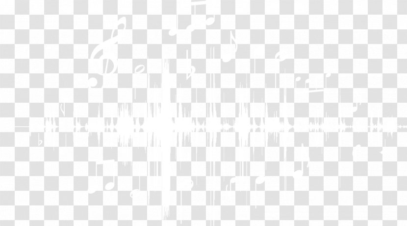 White Black Pattern - Creative Melody Notes Wave Line Transparent PNG