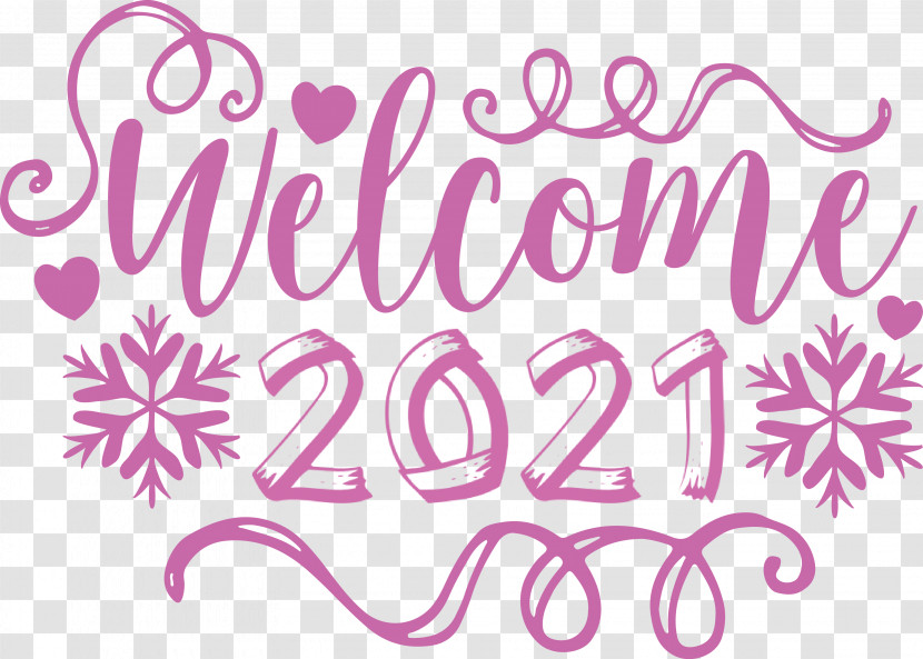 Welcome 2021 Year 2021 Year 2021 New Year Transparent PNG