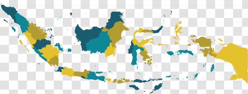 Indonesia Vector Map Clip Art - Drawing Transparent PNG