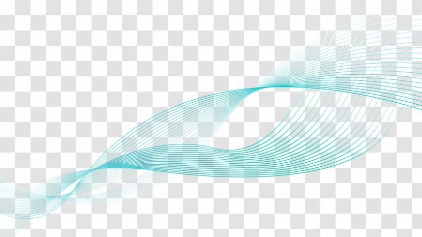 Turquoise Pattern - Teal - Line Transparent PNG