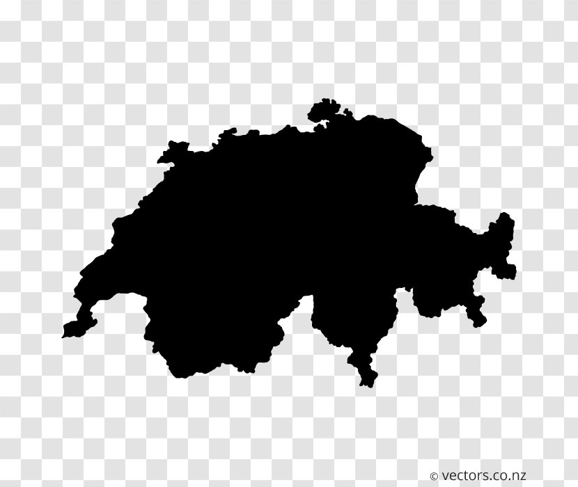 Switzerland Vector Map Blank - Road Transparent PNG