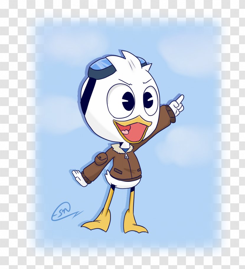 Dewey Duck Art Beak Character - Frame - Watercolor Transparent PNG