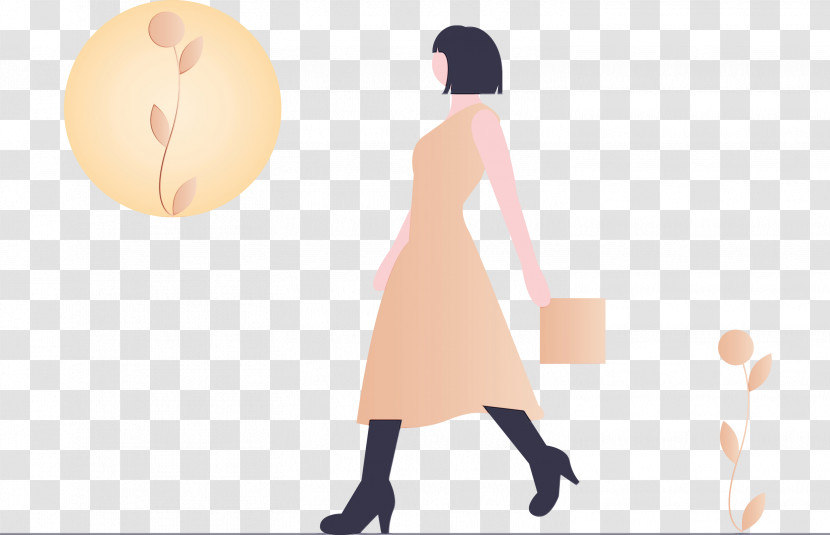 Cartoon Dress Animation Gesture Transparent PNG