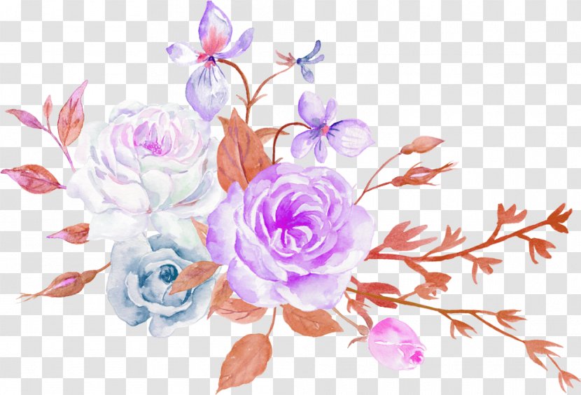 Rose Flower Aesthetics Floral Design - Cut Flowers - Watercolor Transparent PNG