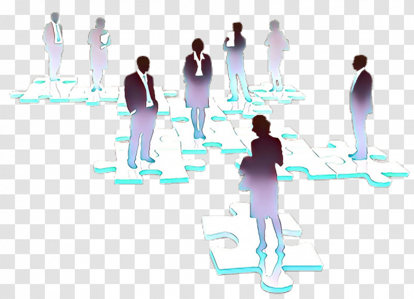 People Standing Team Silhouette Transparent PNG
