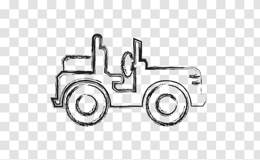 Jeep Car Hummer Vehicle UAZ - Black And White Transparent PNG