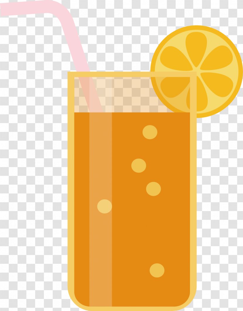 Orange Juice Drink Lemonade - Drinking - Vector Material Transparent PNG