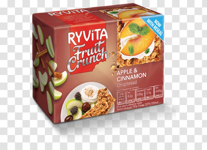 Breakfast Cereal Crispbread Food Ryvita - Natural Foods - Apple Cinnamon Transparent PNG