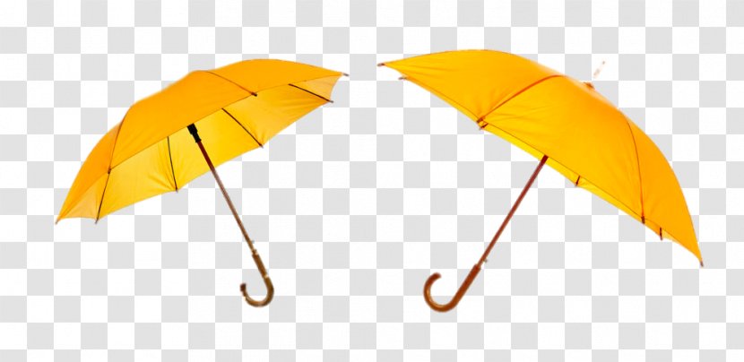Umbrella Stock Photography Yellow - Two Transparent PNG