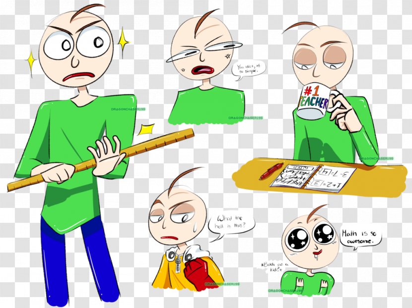 Drawing Illustration Fan Art DeviantArt - Reading - Baldi's Basics Transparent PNG