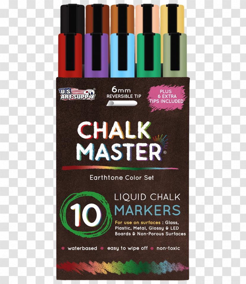 Marker Pen Liquid Chalk Color Blackboard - Nib Transparent PNG