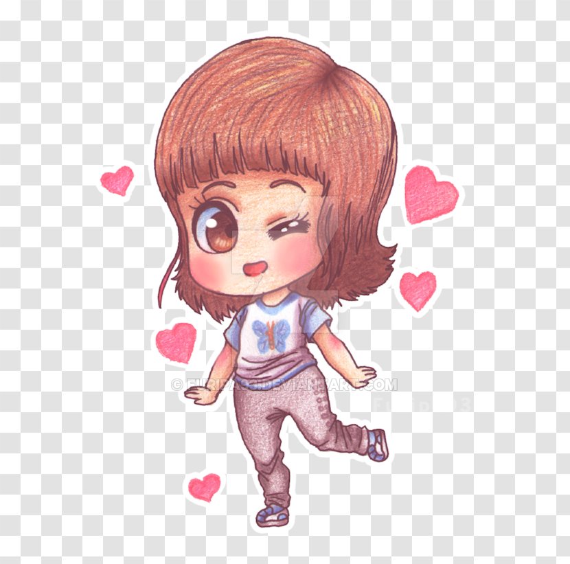 Brown Hair Pink M Doll Clip Art - Tree Transparent PNG
