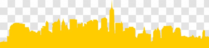 Manhattan Skyline Silhouette Skyscraper - Poster - Bagel Transparent PNG