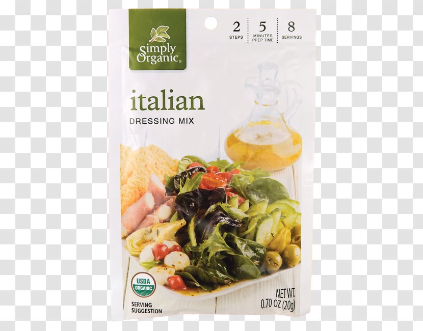 Italian Dressing Vinaigrette Vegetarian Cuisine Caesar Salad - Recipe - Remove Red Packets Transparent PNG