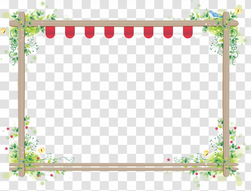 Computer Software Bitmap - Rectangle - Floral Frame Transparent PNG