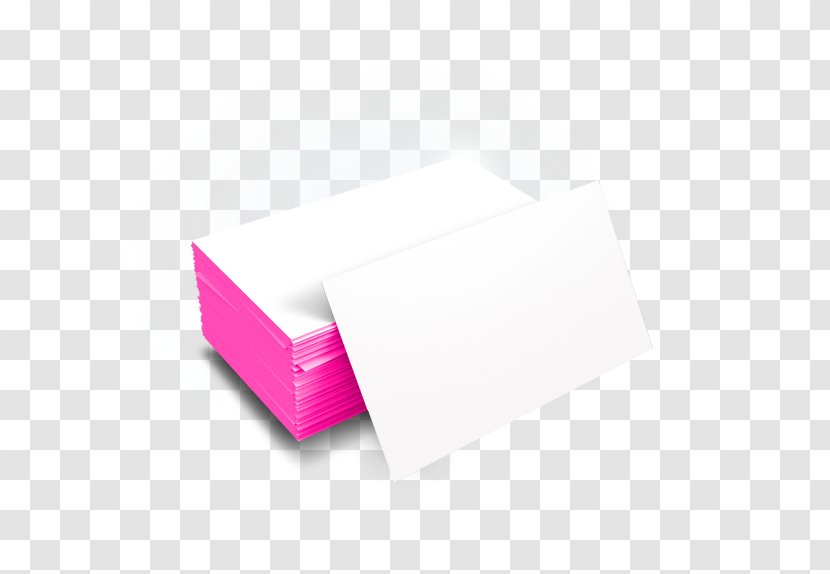 Paper Product Design Angle - Pink M - Corporate Identity Card Transparent PNG