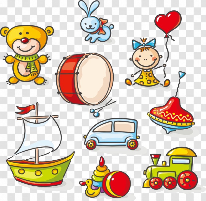 Toy Drawing Stock Photography Illustration - Artwork - Vector Cartoon Children's Toys Transparent PNG