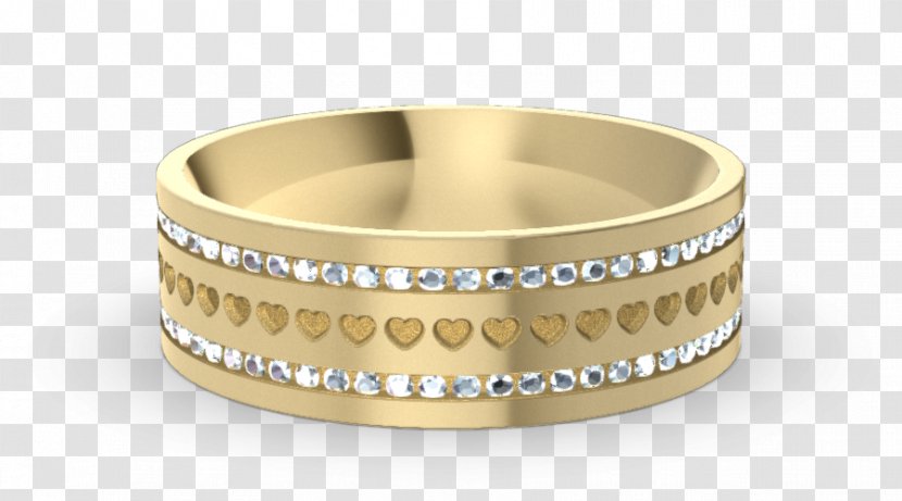Wedding Ring Silver Gold Princess Cut Transparent PNG