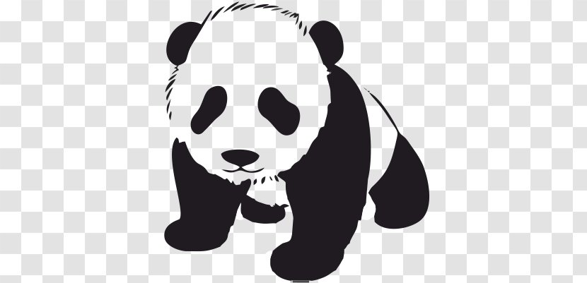 Giant Panda Bear Sticker Decal Child - Black Transparent PNG