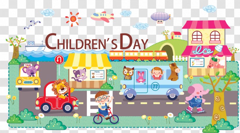 Cartoon Download Illustration - Playset - Children's Day Transparent PNG