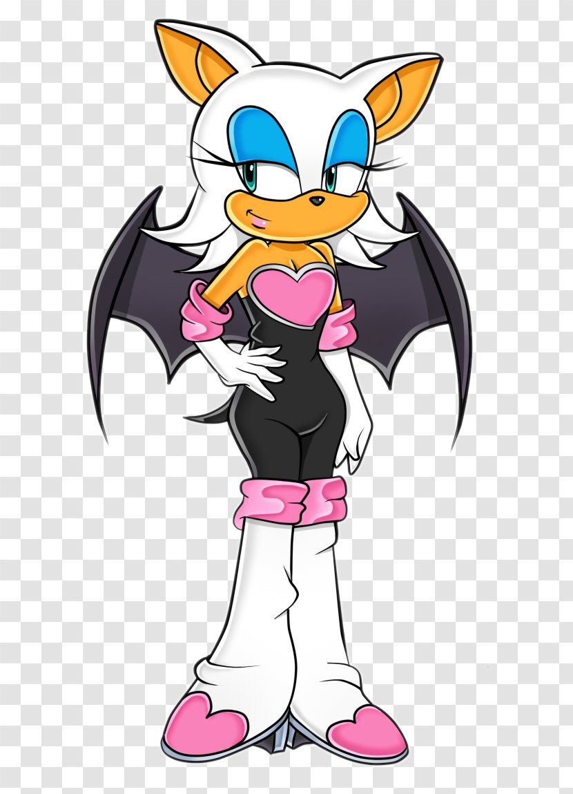 Rouge The Bat Shadow Hedgehog Amy Rose Drawing - Heart - Frame Transparent PNG