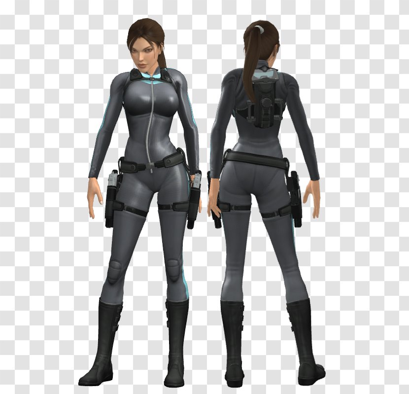 Lara Croft Dry Suit Art Tomb Raider: Underworld Character - Action Figure Transparent PNG