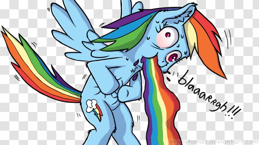 Vomiting Rainbow Dash Pony Equestria - Cartoon - Throwingup Transparent PNG