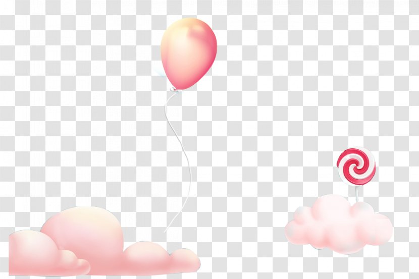 Heart Pattern - Flower - Cartoon Hand Painted Cloud Balloon Lollipop Transparent PNG