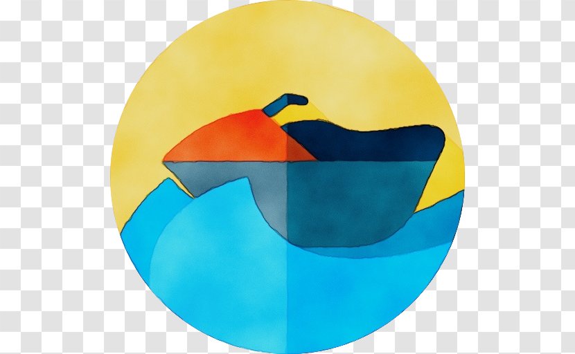 Aqua Plate Dishware Circle - Watercolor Transparent PNG