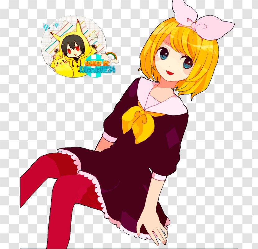 Kagamine Rin/Len Vocaloid Clip Art Illustration DeviantArt - Flower - Rin Transparent PNG