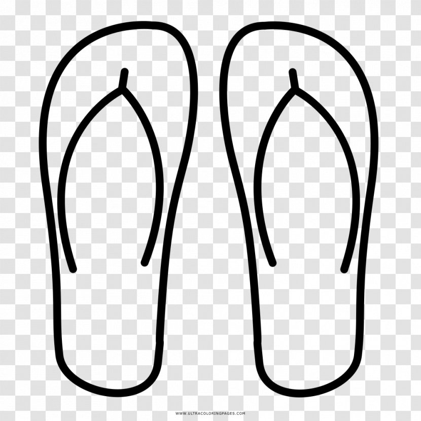 Flip-flops Shoe Drawing Slide Sandal - Digit Transparent PNG